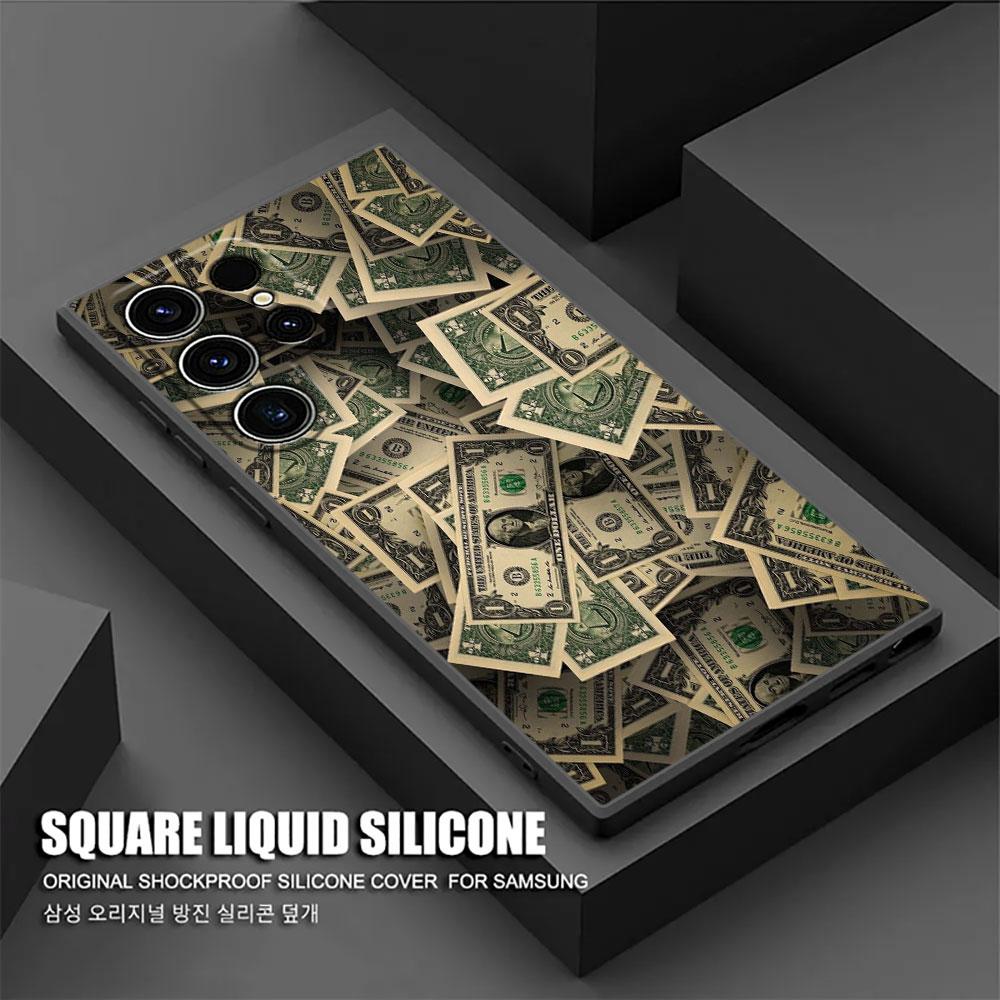 Cash Dollars Pictures Printing S26Ultra Case For Samsung Galaxy S26 S25 S24 S23 S20 S21 FE S22 Ultra Plus Cases Soft Phone Cover
