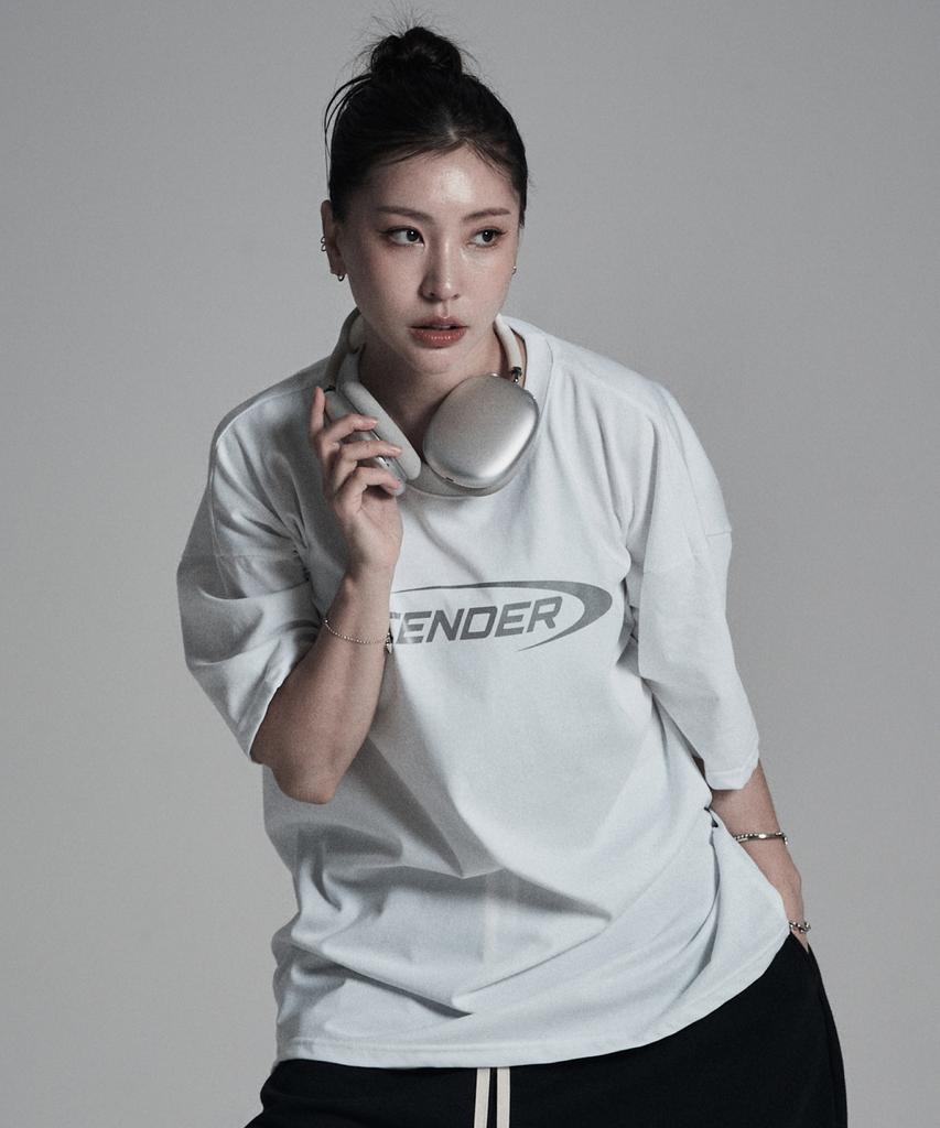 Eosendeo (Reflective) Ascending Logo Oversized Short Sleeve [White]