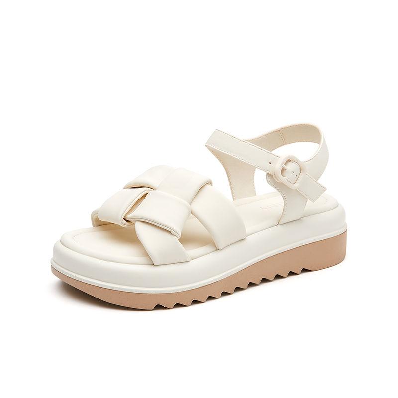 Women's Shoes Beach Summer 2025 Sandals for Woman Platform Roman Style Green The Best Shoe Chic and Elegant Korea Trend Footwear