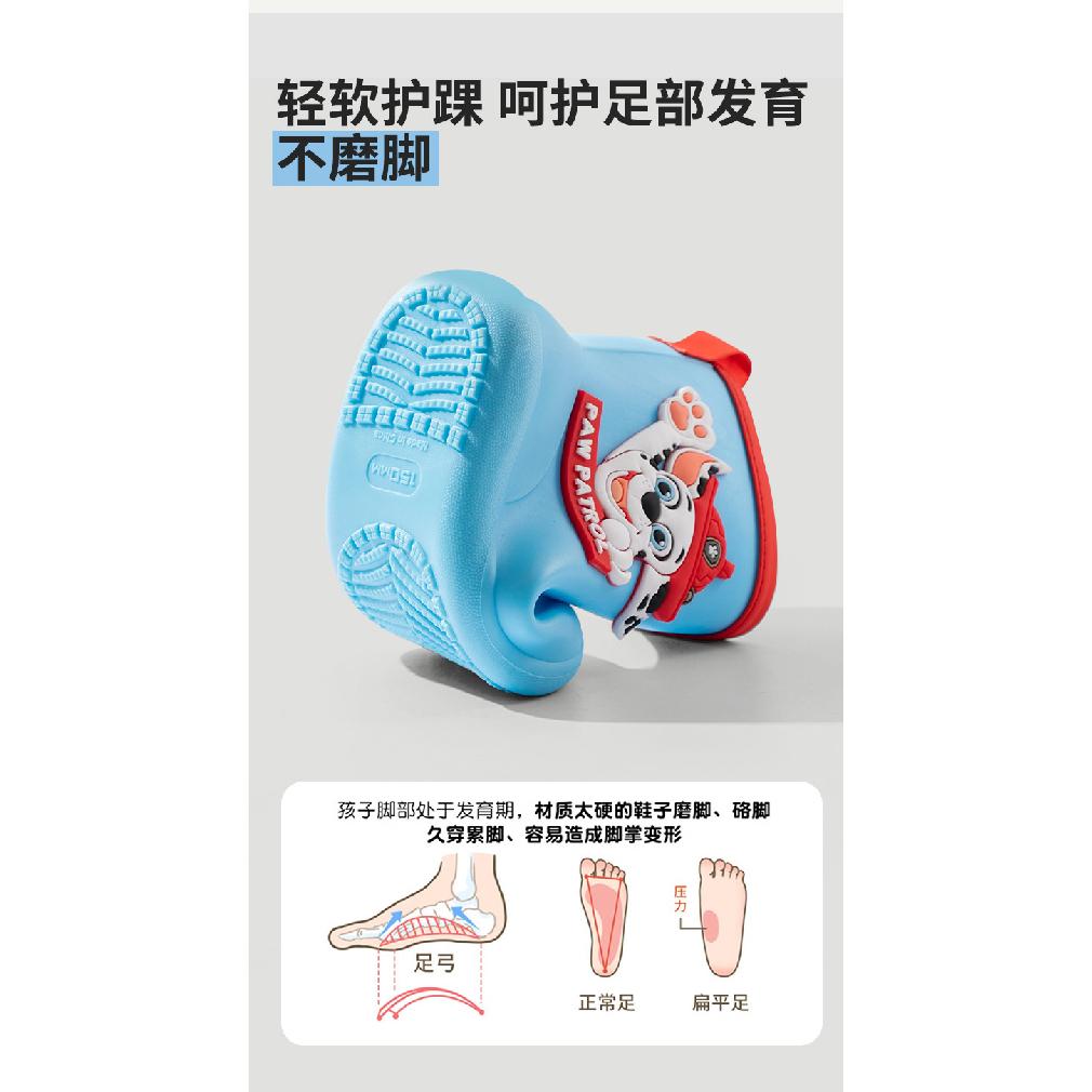 Paw Patrol Children's Rain Boots Boys Girls Cartoon Non-Slip Soft Sole Kids Waterproof Rain Boots Kindergarten Baby Water Shoes