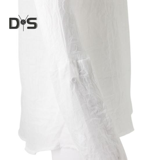 Frauen V-ausschnitt Langarm Pullover Tops Einfarbig Lose Fit Mid länge Lässig Leichte Tops Streetwear