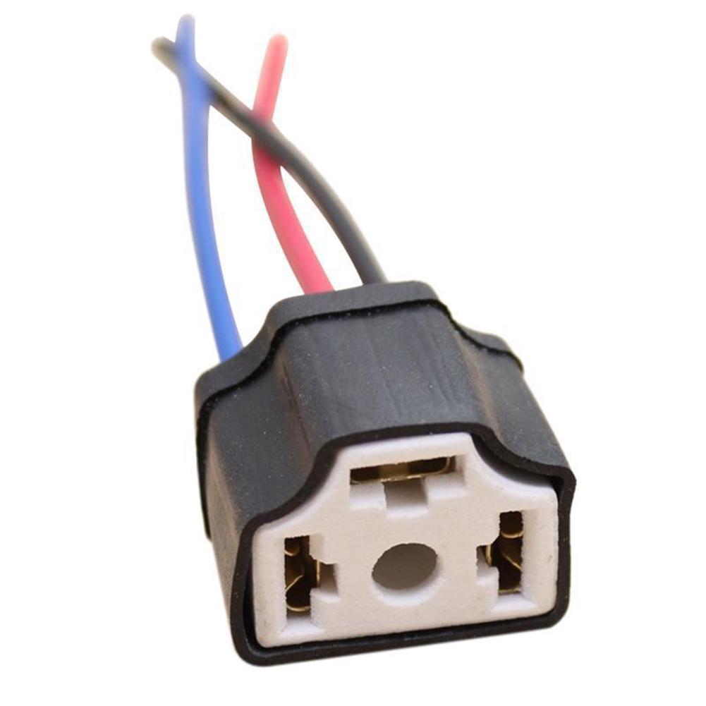 Samochody Auto Części Okablowanie samochodowe Głowica ceramiczna Żarówka Wiązka lampy 3 przewody 2 szt. 9003 H4 Otwory Gniazdo