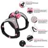 Bling Rhinestone Dog Harness Reflective Small Dog Harness With Cute Bowknot Mesh Nylon Puppy Cat Vest Adjustable For Dogs Pug