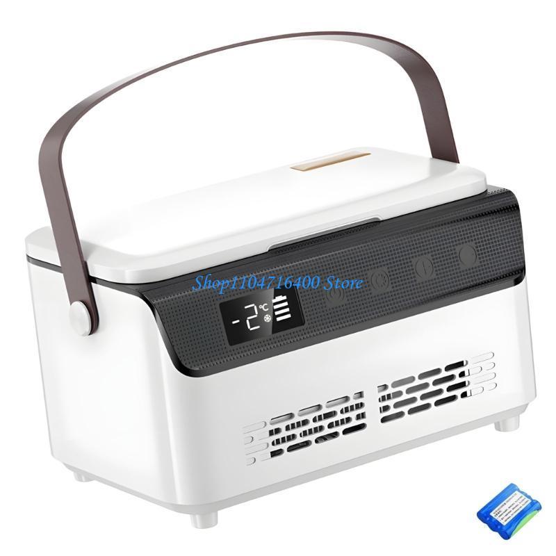 y1gd Double Layer Temperature Display Car Coolers Box with Temperature Display ABS Construction And Easy Transport
