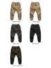 Men's Khaki Retro-Style Casual Lace-Up Overalls
