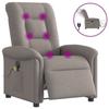 VidaXL Electric Reclining Massage Chair Taupe Fabric, Electric Massage Chair, Recliner Chair of 3303251