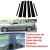 Fit For BMW E46 4-door sedan1998-2005 Gloss Black Pillar Posts Door Side Decorative Window Trim Cover Stickers Accessories