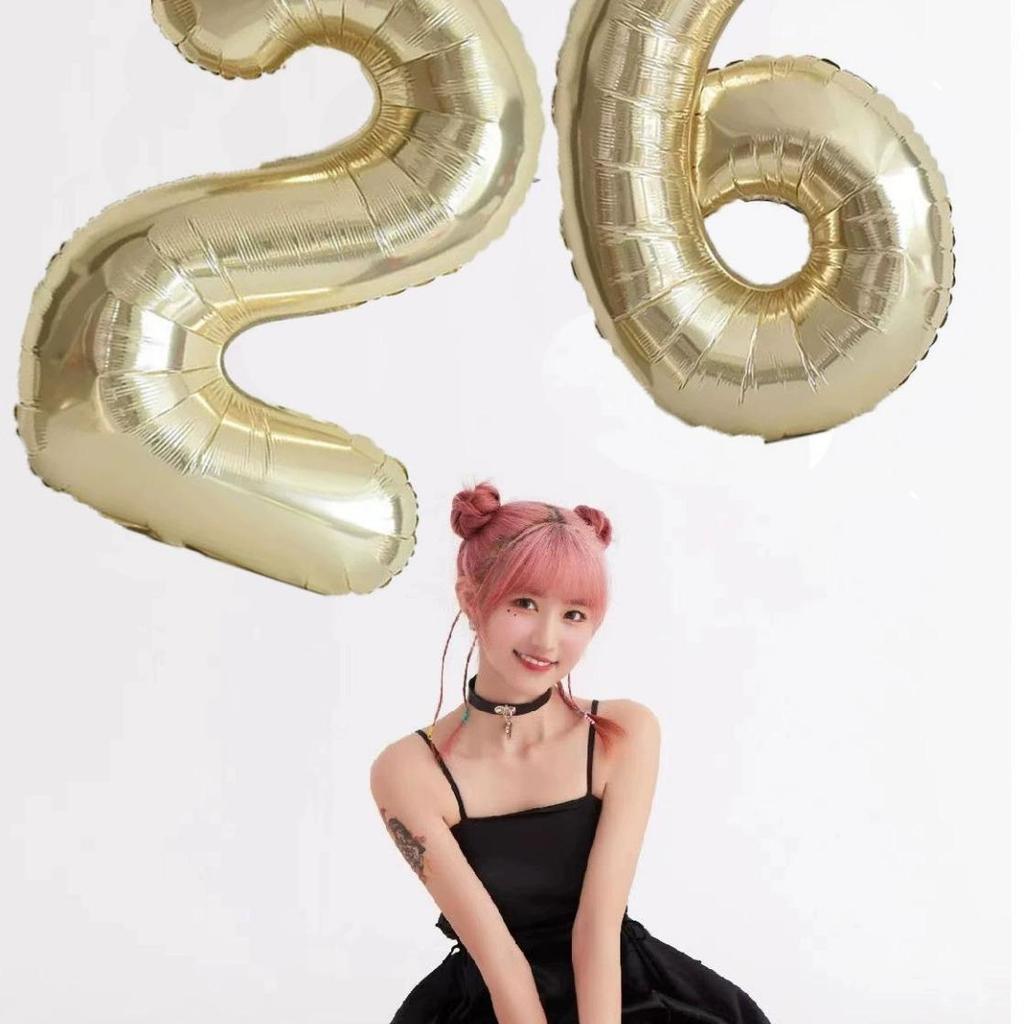 40-Zoll Weiß & Gold Zahlenballons für die erste Geburtstagsparty von Kindern