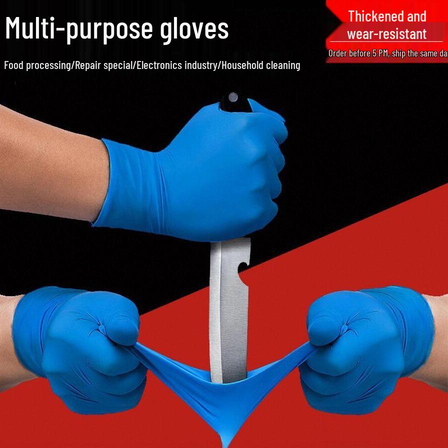 Langlebige Einweg-Handschuhe aus lebensmittelechtem Nitrilkautschuk - Hohe Elastizität für Schönheit und Reparatur