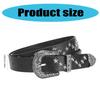 Elegant PU Belt With Star Embellishments Trendy Soft Belt With Adjustable  Accessory for Dress or Jeans