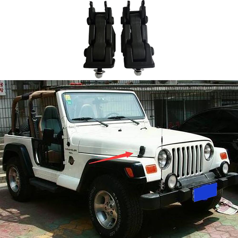 T006 Hood Latch Engine Hood Catches Bonnet Lock for Jeep wrangler TJ 1997-2006 Hood Buckle Auto Accessories 15*11*9CM чёрный