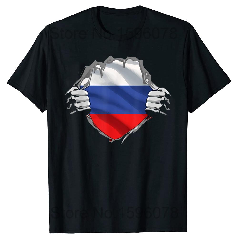 Funny Russia Russian Girl Woman Flag T Shirts Summer Style Graphic Cotton Streetwear Short Sleeve Birthday Gifts T-shirt