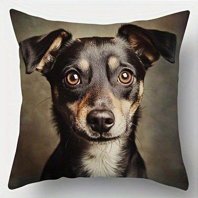 Home Decor Cute Dog Portraits Pillow Covers for Home Pattern Cushion Cover Suitable for Sofa Bedroom Car Pillow Cover
