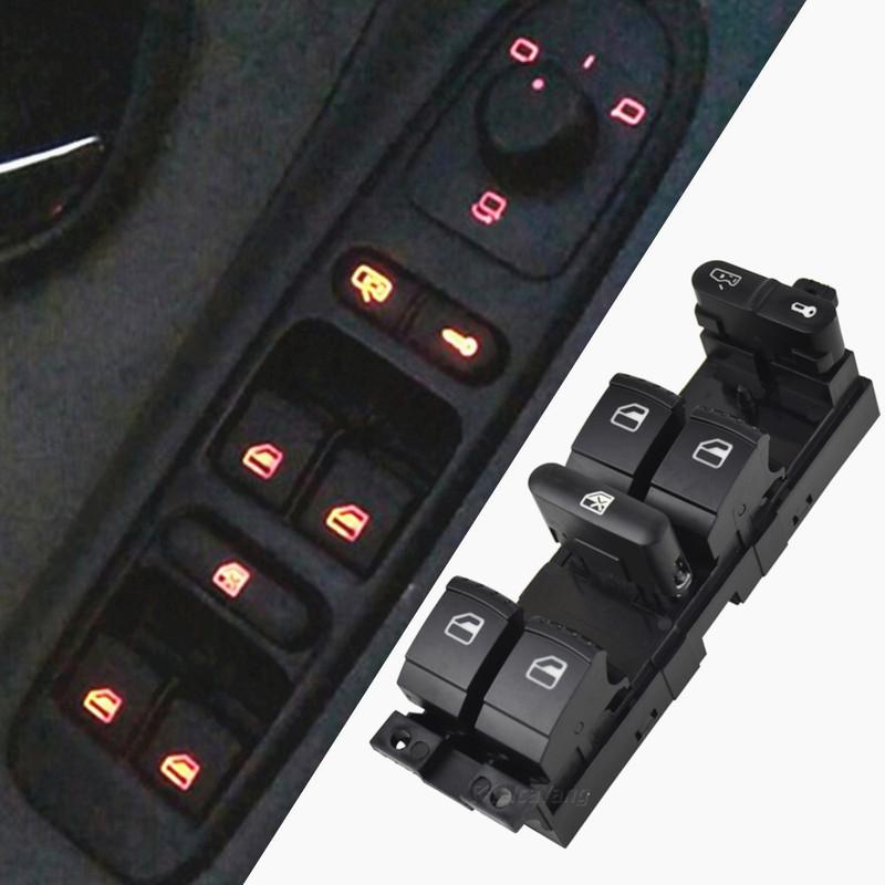 

Window Panel Master Control Switch 1J4959857D For Volkswagen Golf 4 Jetta Bora Passat B5 Seat Leon Toledo 2000-2006 1J4959857B