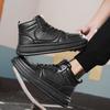 Warrior Fashion Casual Trend Classic Daily Commuting High-Top Skate Shoes Men sneakers Black WXP(WZ)-228804G
