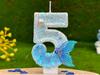 Mermaid Tail Digital Birthday Candles for Cake Decoration and Party DIY