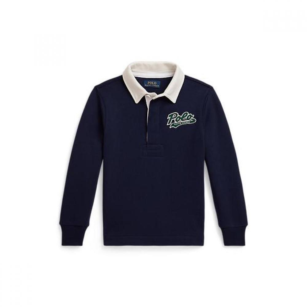 Polo Kids Boys Logo Fleece Rugby Sweatshirt 2 7 Years Cwpoknib8021419410 5