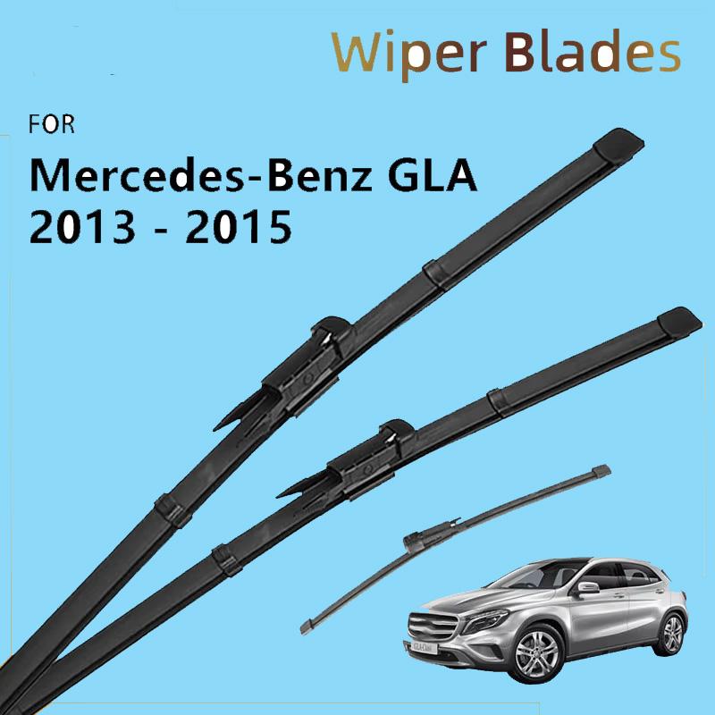 Car Front Rear Wiper Blades For Mercedes Benz GLA 200 X156 2013 2014 2015 Accessories Natural Rubber Windshield Window Brushes