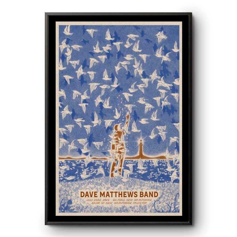 Poster!! July 23 2026 Poster Dave Matthews Band Bank of New Hampshire Pavilion L