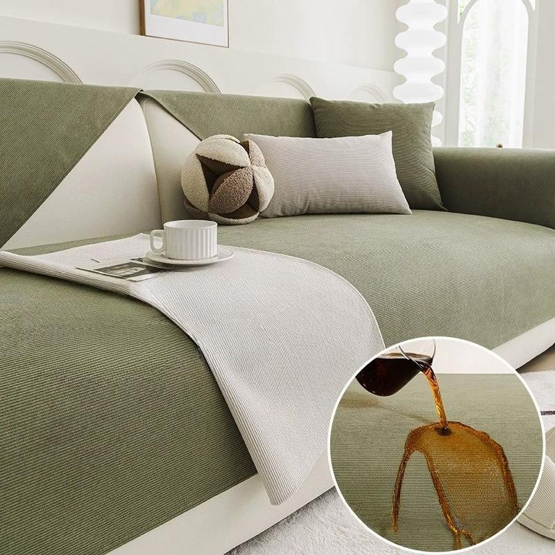 New Anti Cat Scratch Sofa Cover High-End Feeling Waterproof And Anti Slip Sofa Cushion Cover Soft And Versatile For All Seasons
