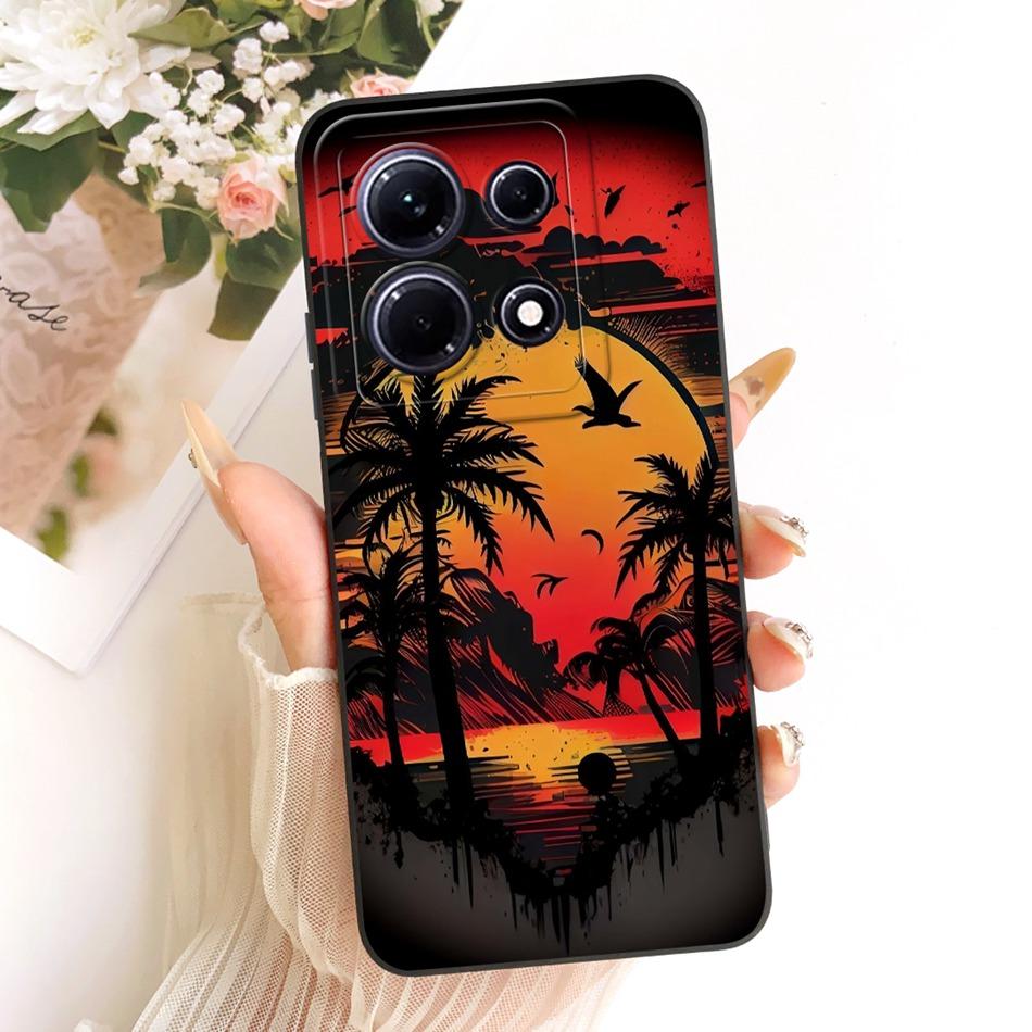 For Infinix Note 30 30Pro Fashion Dusk Beach Painting Phone Case For Infinix Note 30 Pro Note30 4G 5G Soft Silicone Bumpers