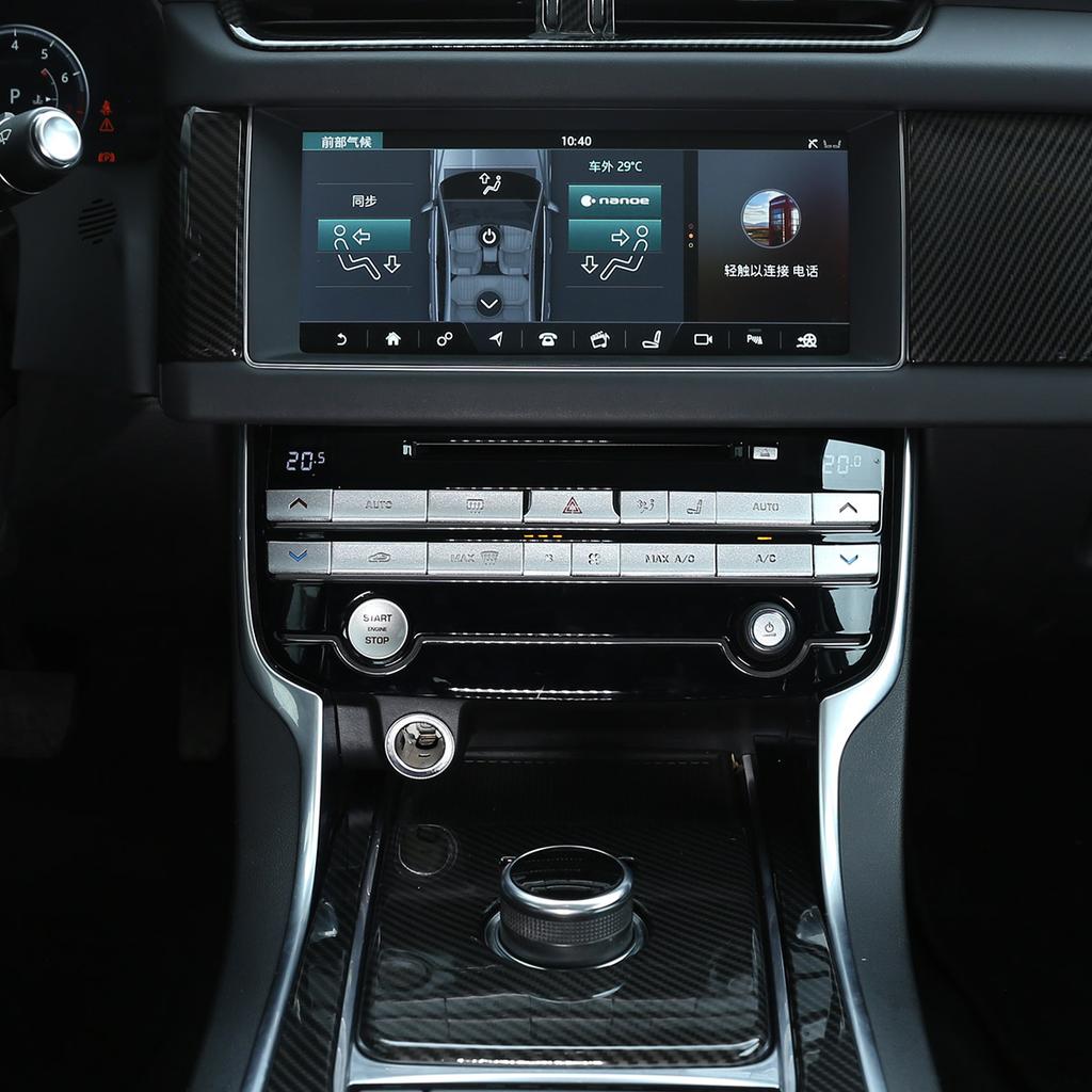 For Jaguar XE XEL XF XFL F-PACE 2015-2020 Car Central Control Air Conditioner Button Cover Trim Sticker Car Interior Accessorie