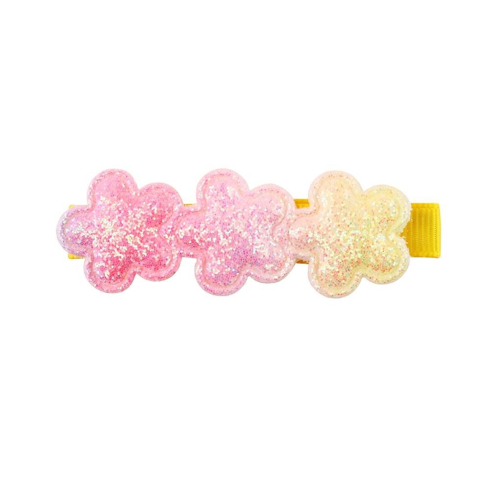 18 Stück Glitzernde Haarspangen für Mädchen Stern Herz Blume Pailletten Herzspangen Regenbogen Pferdeschwanz Haaraccessoires