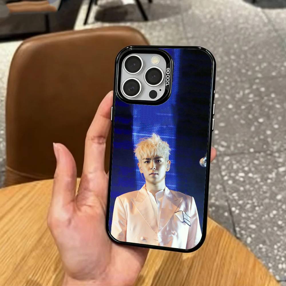 T.O.P C-Choi S-Seung H-Hyun Rapper Phone Case For iPhone17,16,15,14,13,12,11 Plus,Pro Max Colored Silver Plated Inside Cover