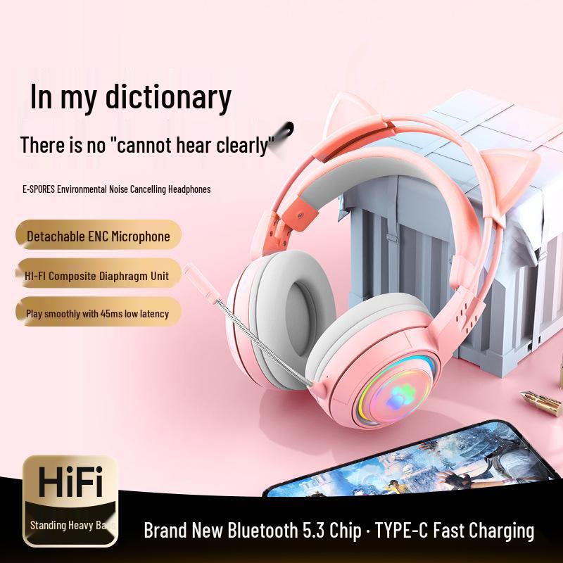 Wireless Bluetooth Gaming Headset with Headband for Mobile and Computer E-Sports