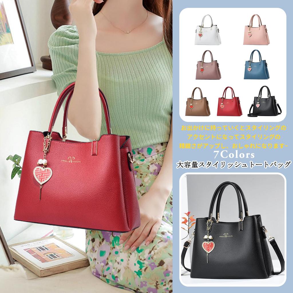 Shoulder Bag for PU Many Shoulder Black NICOLE&DORIS Women, Handbag, Crossbody, Leather, 2-Way, Cute, Pockets, Dividers, Popular, Waterproof, Women's