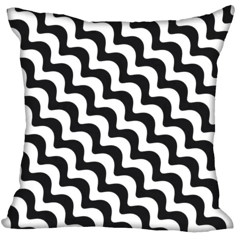 Black And White Pattern Throw Pillow Cover With Short Plush Print For Living Room Sofa Decoration Cushion Cover Pillow Covers