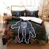 Gorilla Tag VR Parkour Game Funny Monke Gorilla Character HD Print Bedding Set Duvet Cover + 2 Pillowcases Polyester