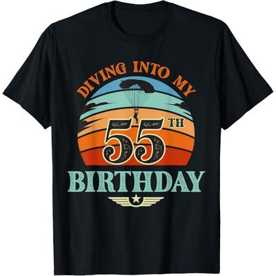 Tauchen in meinen 55. Geburtstag Fallschirmsprung T-Shirt