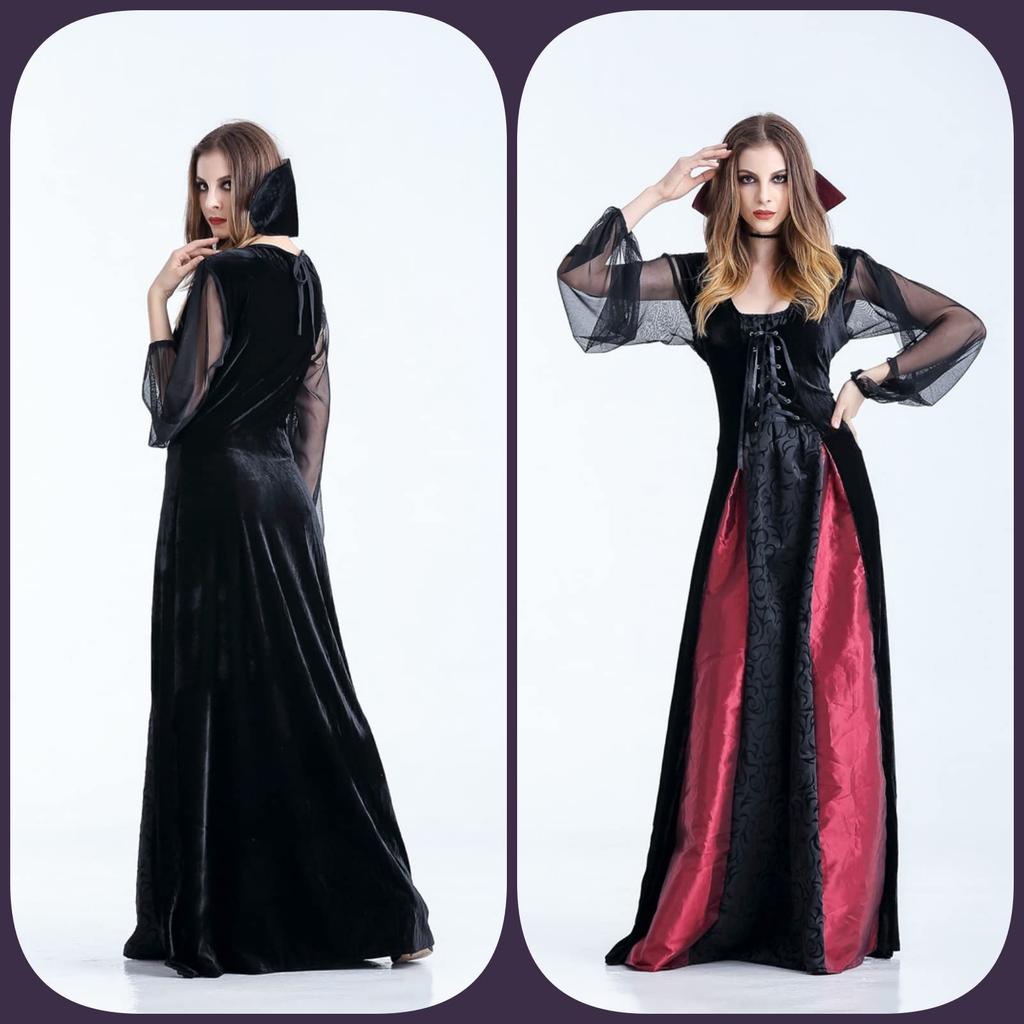 Upírský Cosplay pro Upíra Draculu Sexy Plášť Oblečení [APOSITV] Ženy, Kostým,