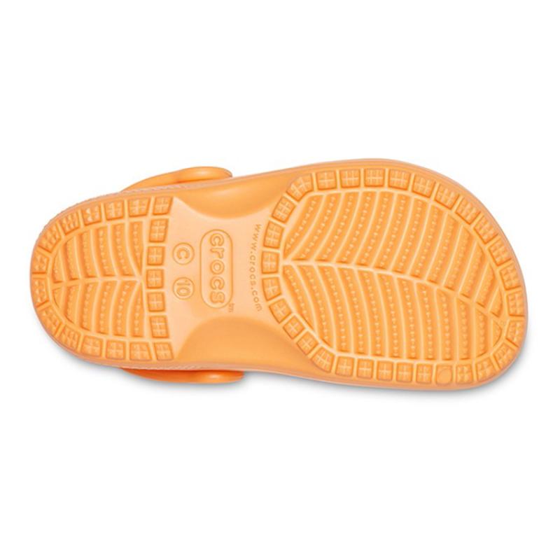 Crocs Classic Clog Beach Children's Hole Sandals Honeydew Orange Children's Style