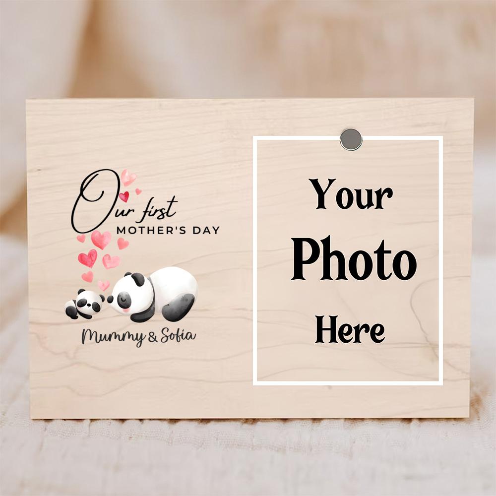 Personalised Mother s Day Photo Frame First Mother s Day Wood Plaque Gift Gift for New Mum 1st Mother s Day Gifts
