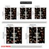 2pcs 2D Flat Printing Party Curtains TRUST THE PROCESS 100% Polyester Fabric Without Electricity Festive Wall Decor for Gold