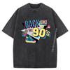Men Women Back To 90 Design Men Washed T Shirts High Quality Student Man Clothes Graphic T Shirt For Men