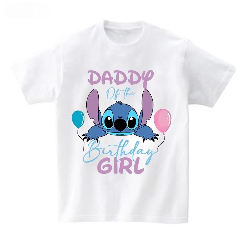 Birthday Girl Tshirt Family Matching Outfits Birthday Party T Shirt Kids Cotton Outfit Girl Birth T Shirt Clothes Loose