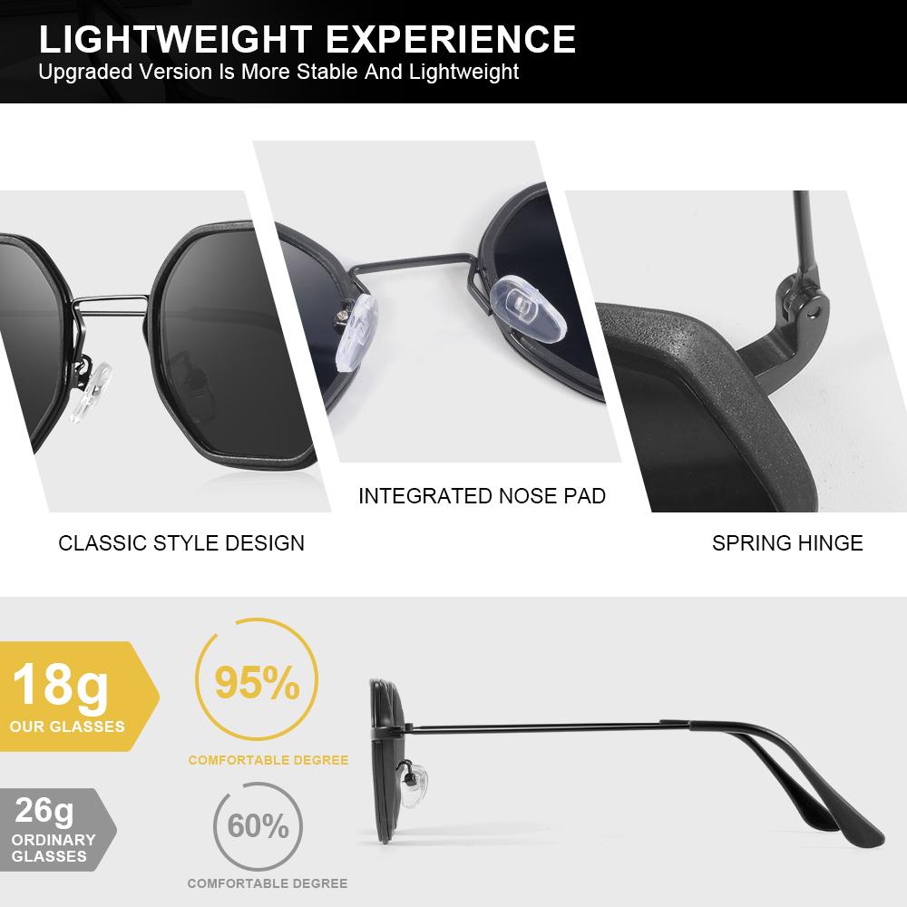 CRIXALIS Steampunk Polygon Sunglasses Men Women Small Decorative Goggles Sun Glasses Female Retro Designer Gradient Shades UV400