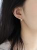 Rice Fragrance 18K Gold-Plated S925 Silver Wheat Ear Earrings - Shiny & Exquisite Women's Ear Clips