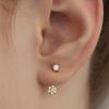 TATIANA (925 Silver) Bloomet Ear Jacket Earrings Set EC3199