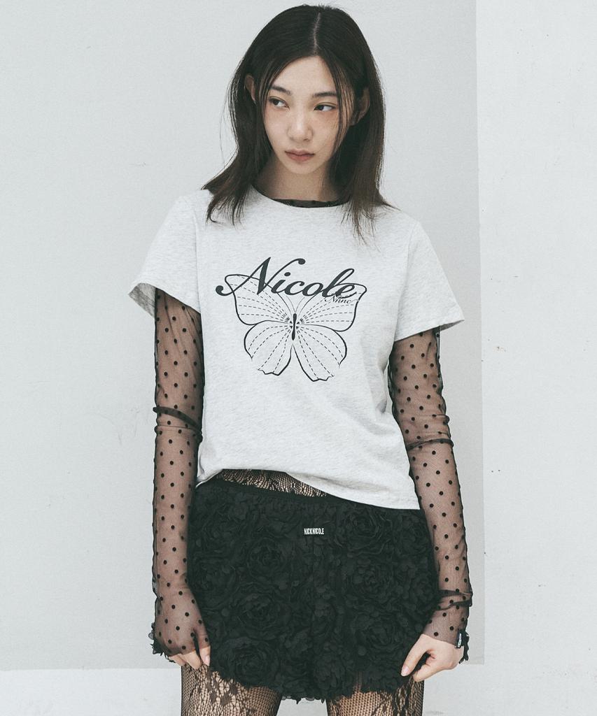 Nigaennikol Nicole Label See-Through Dots Tops_Black