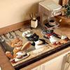 Gatinho Gato Fofo Cozinha Utensílios de Mesa Tapete de Secagem Máquina de Café Tapete de Drenagem Bancada Absorvente Tapete Drenante Jantar Decoração de Mesa