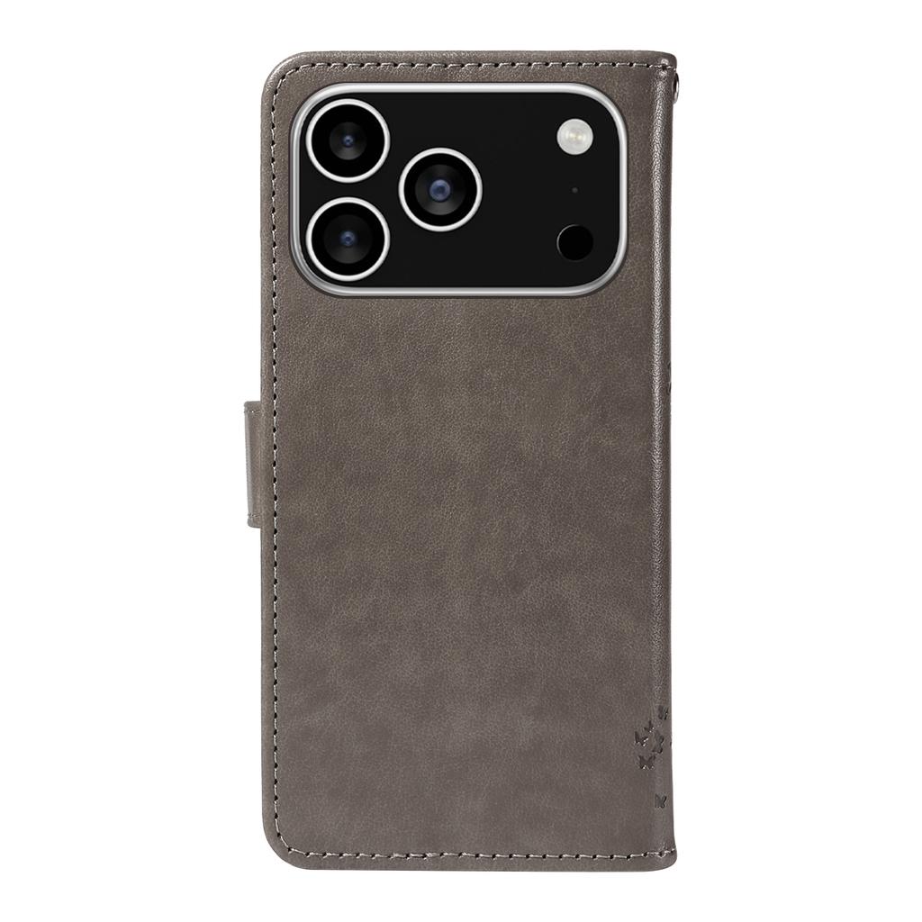 For iPhone 17 Pro Phone Case with Stand Cat Tree Pattern Leather Wallet Mobile Cover