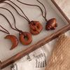 Creative Retro Resin Croissant Pendant Long Necklace Niche Simple Cute Item