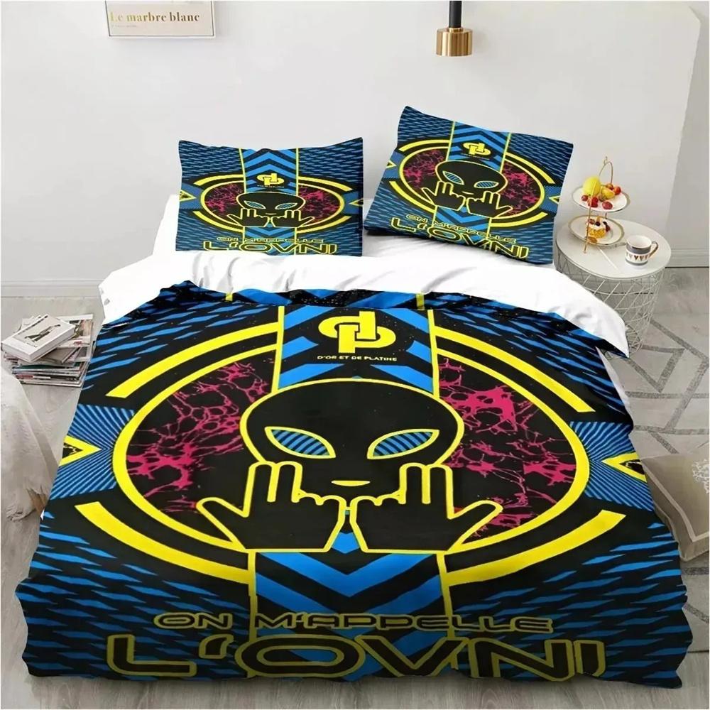 

3D Print JuL C est Pas Des Lol Bedding Set Soft Comforter Cover With 1/2pcs Pillow Shams For Kids Adults Microfiber Quilt Cover 135x200cm