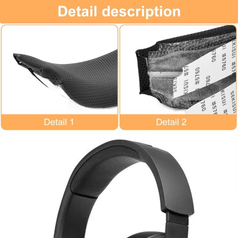 Weiche Schaumstoffe Stirnbandpolster PU Stirnbandpolster für Q200 Kopfhörer Kopfbügelpolster Reduziert Druck, Komfortables Stirnband