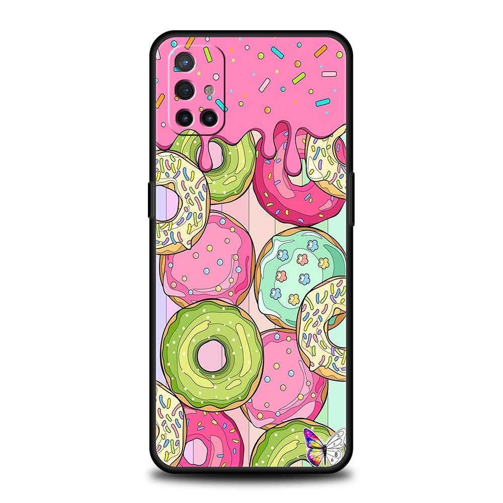 

Phone Case For Oneplus 13R 12R 10R 13 12 11 10T Nord N100 N10 Z N30 CE 3 2 2T Pro Lite 5G Soft TPU Cover Donuts Cute Fundas Bags OnePlus 10R