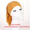 Solid Color Inner Hijab Hat Elastic Turban Causal Head Wraps Ramadan Muslim Fashion Headscarf Bandana For Women